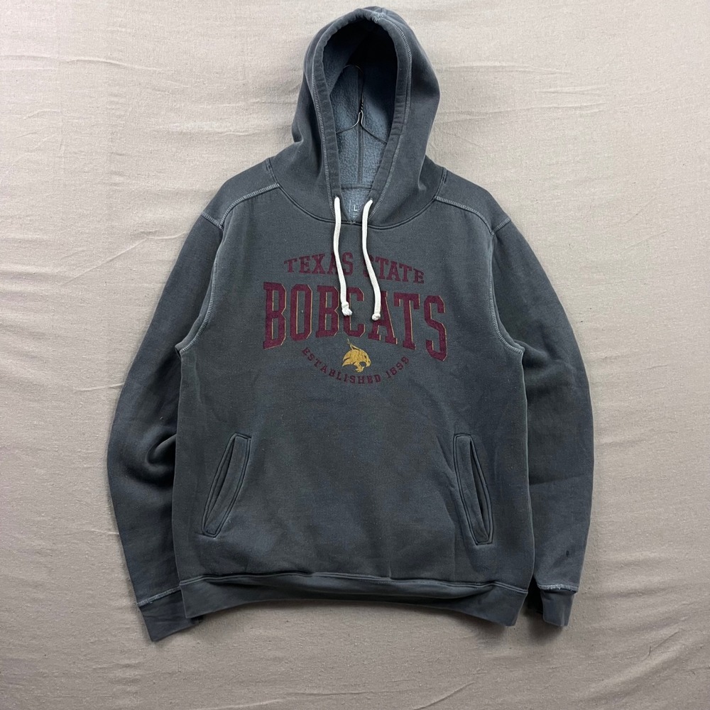 Alta Gracia Hoodie Unisex Large Charcoal Texas State Bobcats Graphic Pullover